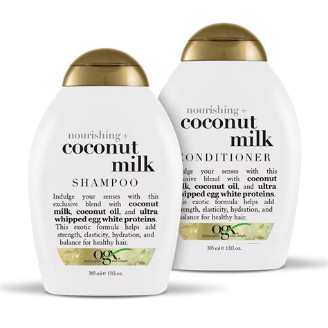 OGX Nourishing + Coconut Milk Shampoo & Conditioner Set 13oz, 2 Ct - Walmart.com - Walmart.com