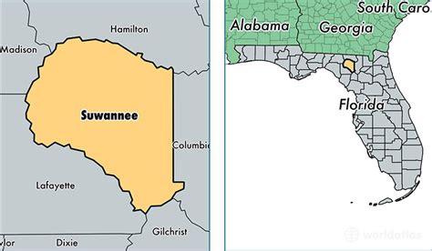 Suwannee County, Florida / Map of Suwannee County, FL / Where is ...