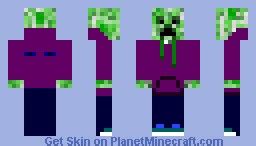 creeper hoodie Minecraft Skin