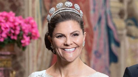 Crown Princess Victoria looked regal rocking a diamond tiara at Stockholm's Royal Palace | HELLO!