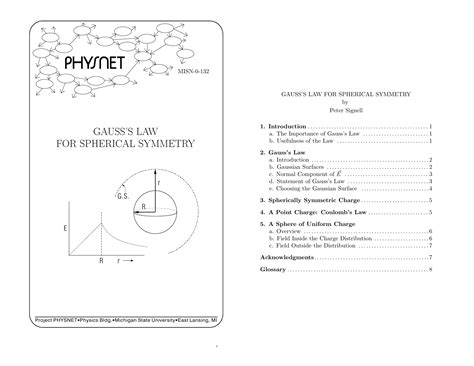 Gauss`s Law for Spherical Symmetry