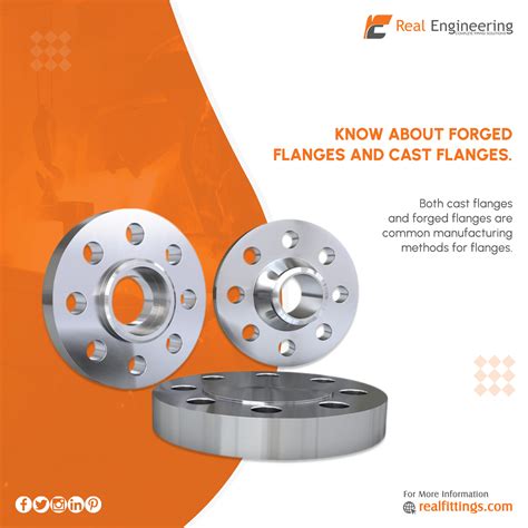 Know about Forged Flanges and Cast Flanges - Real Engineering