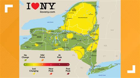 It's Fall y'all: NYS fall foliage map shows leaves beginning to change ...