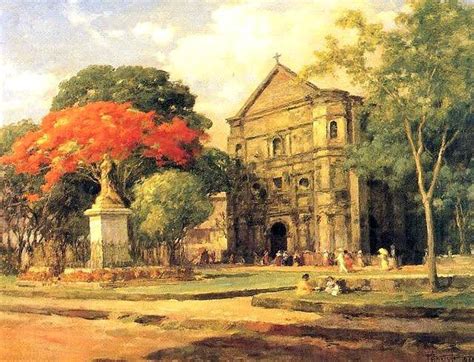 A small collection of Fernando Amorsolo's paintings