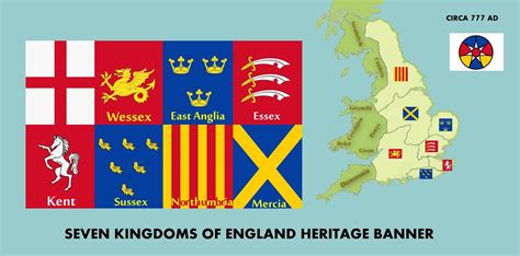 The Voice of Vexillology, Flags & Heraldry: Seven Kingdoms English Heritage Flag