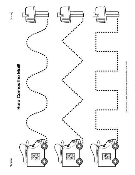 Fine-Motor Worksheet: tracing - The Mailbox