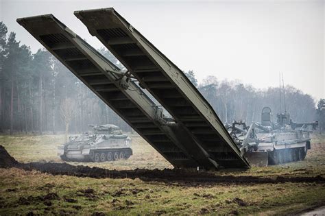 Titan Armoured Vehicle Launcher Bridge, 35 Engineer Regiment, Exercise ...