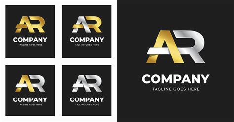 Letter A R logo template design with luxury variation concept modern 15394376 Vector Art at Vecteezy