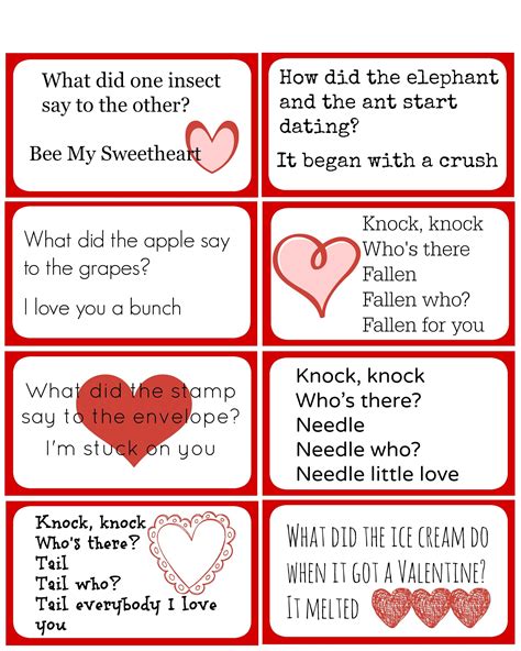 Printable Valentine Joke Cards - Printable Cards