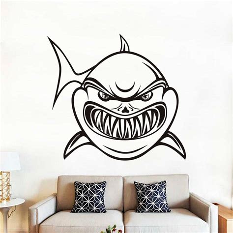 Shark Wall Decal / Shark Wall Sticker / Shark Wall Decor for | Etsy