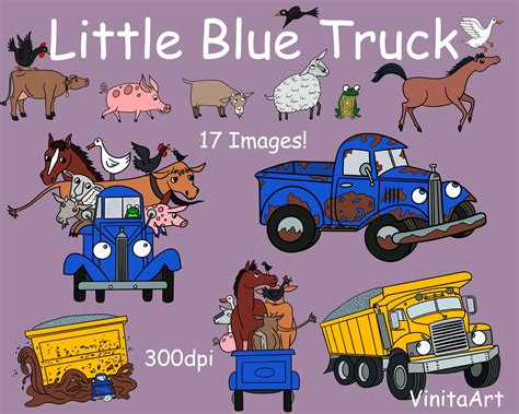 Book Clip Art, Image Sequence, Story Retell, Little Blue Trucks, Trucks Print, Big Yellow, First ...