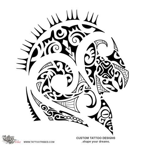 Taniwha (Protection) taniwha kirituhi original Polynesian tattoo design