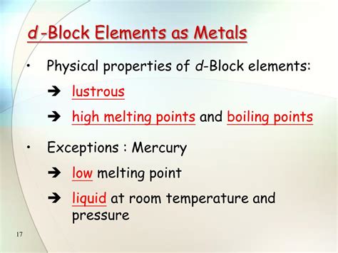 PPT - The d -Block Elements PowerPoint Presentation, free download - ID:562363