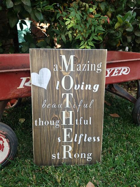 Mother Wood Sign. Rustic mother sign farmhouse style sign | Etsy