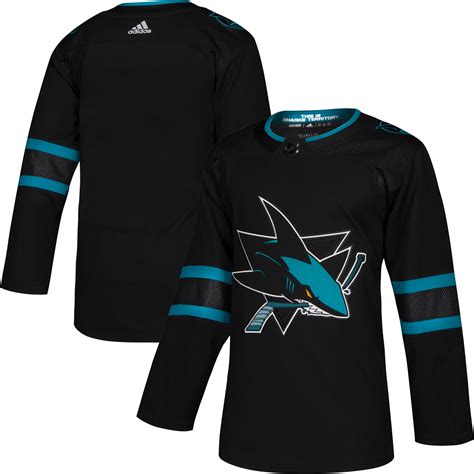 Men's San Jose Sharks adidas Black Alternate - Authentic Jersey