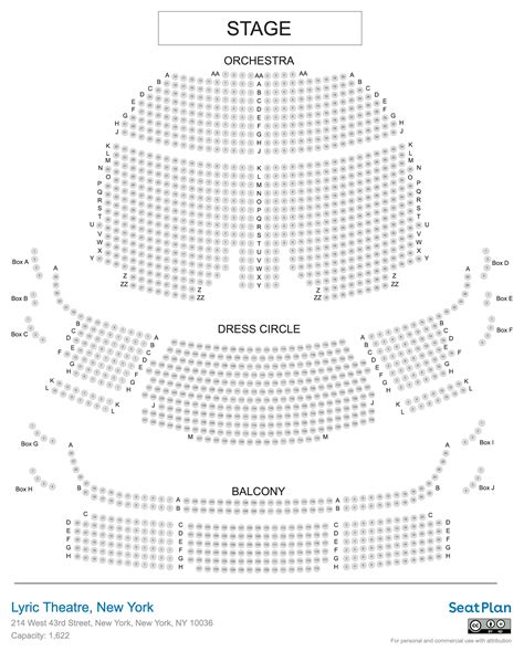 Lyric Theatre New York Seating Chart & Seat View Photos | SeatPlan