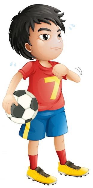 Free Vector | A football player character