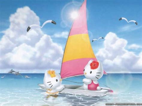 1366x768px, 720P Free download | Hello Kitty Summer - Hello Kitty Beach, Tumblr Hello Kitty HD ...