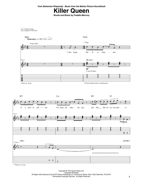 Killer Queen by Queen - Guitar Tab - Guitar Instructor