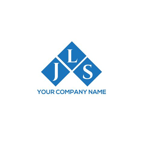 JLS letter logo design on WHITE background. JLS creative initials letter logo concept. JLS ...