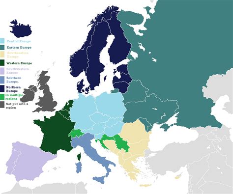 Regions of Europe - Vivid Maps