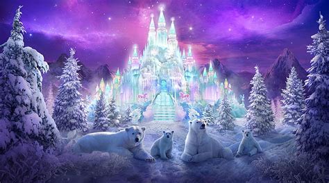 Frozen Ice Castle Wallpaper