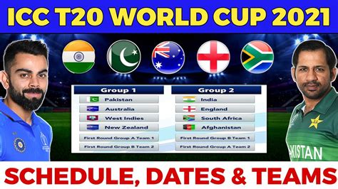 T20 World Cup 2021 - Full Schedule, Teams, Venue & Hosting Details ...