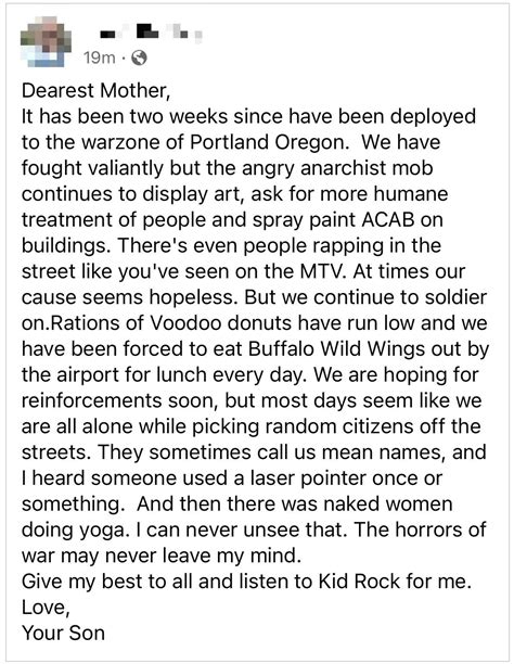 Portland, A War Letter. July 20, 2020. : r/Portland