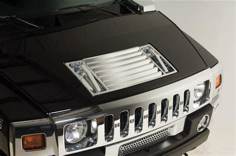 PUTCO HUMMER H2 & SUT CHROME ABS HOOD DECK VENT WITH HANDLE COVERS ...