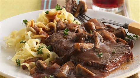 Beef with Burgundy Mushrooms recipe from Pillsbury.com