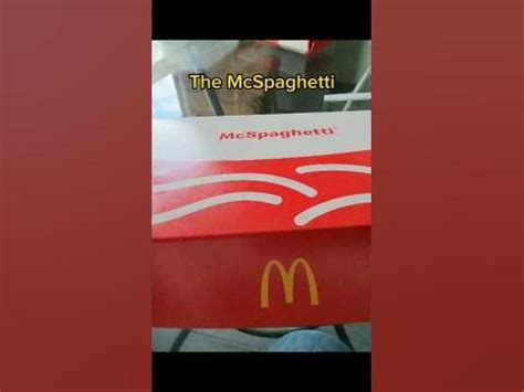 The McSpaghetti! Only available at McDonald's in the Philippines! - YouTube