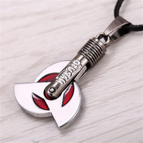 Anime Naruto Necklace Kakashi Uzumaki Naruto Akatsuki Members Itachi Konoha Symbol Pendant ...