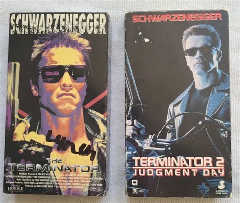 THE TERMINATOR & Terminator 2 Judgement Day Movie VHS Lot - Tested $11. ...