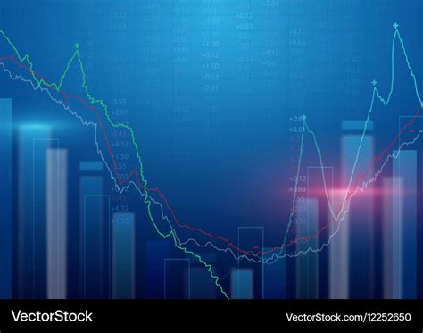 Abstract background stock market background Vector Image