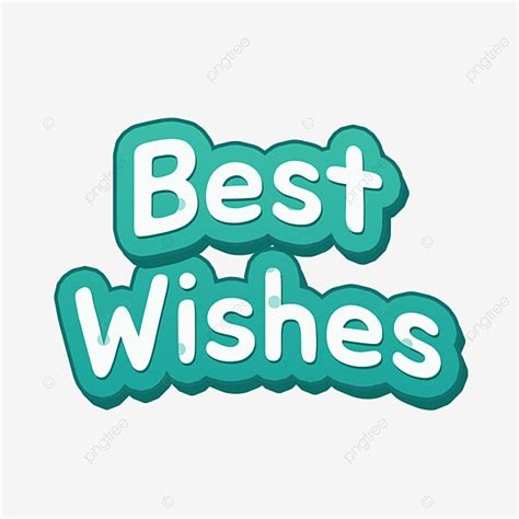 Green Best Wishes Wordart Pop Texture Cartoon Text, 3d, Outline, Best ...