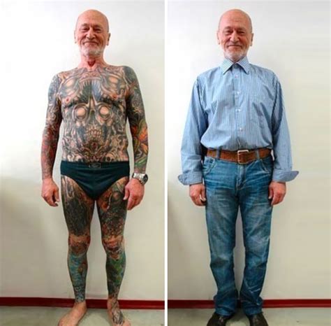 These Badass Seniors Prove That Your Tattoos Will Look Awesome In 40 Years | DeMilked