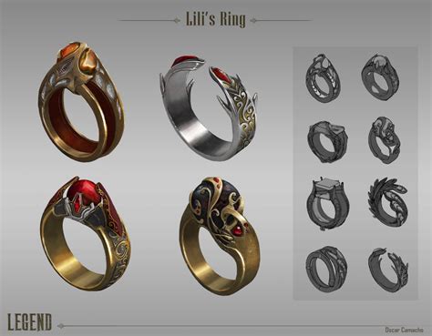 ArtStation - Lili's Ring, Oscar Camacho Fantasy Rings Magic, Magic Ring ...