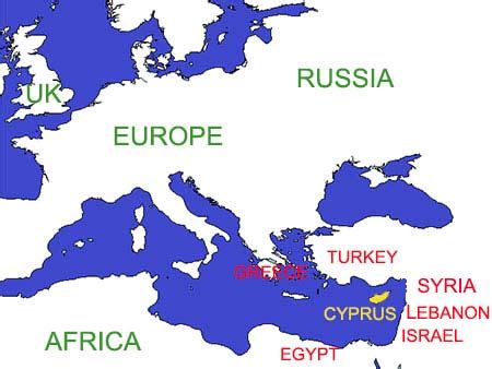 Where is Cyprus? Island of Cyprus location on a map of Europe