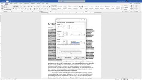 what is the default spacing before and after a paragraph