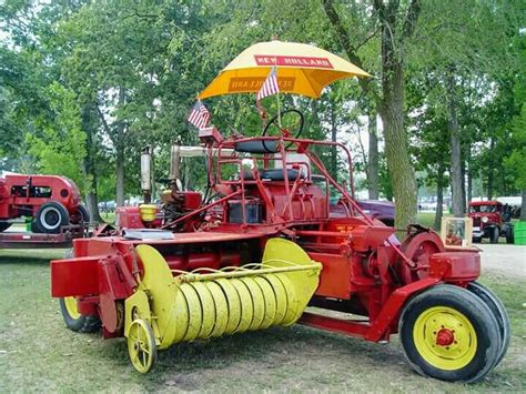 1957 New Holland Self-Propelled Square Baler Antique Tractors, Antique Cars, New Holland Baler ...