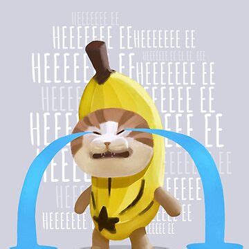 "Sad Banana Cat Meme" Sticker for Sale by Mashz | Redbubble