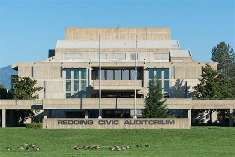 Redding Civic Auditorium editorial photo. Image of outdoors - 101706966