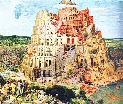 The Tower of Babel, Pieter Bruegel the Elder 1563. | Tower of babel ...