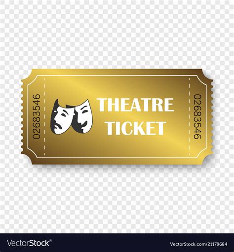 Theatre ticket Royalty Free Vector Image - VectorStock