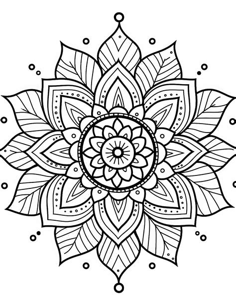 59 Mesmerizing Mandala Coloring Pages For Kids And Adults - Our Mindful ...