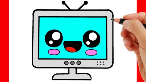 HOW TO DRAW A TV - HOW TO DRAW TELEVISION KAWAII