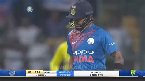 Virat Kohli 72 (38) vs Australia 2nd T20I 2019 Bangalore (Ball By Ball ...