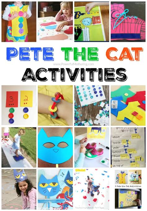 Awesome Pete the Cat Activities for Kids based on the Books