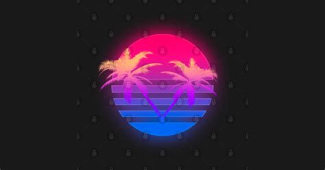 Synthwave Palm Trees - 80s Fashion - T-Shirt | TeePublic