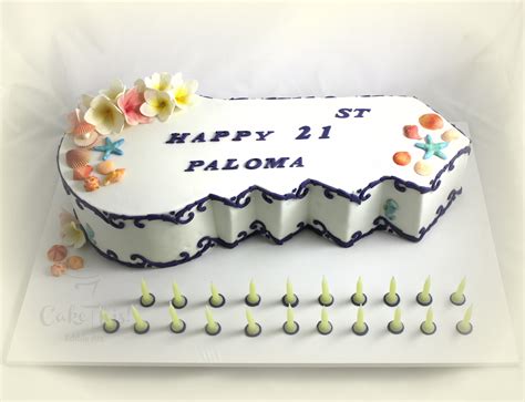 21St Birthday Key Cake - CakeCentral.com